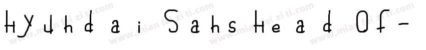 Hyundai Sans Head Of字体转换